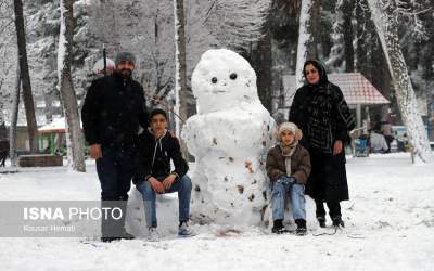 عکس/ شدت برف روز جمعه در کرمانشاه