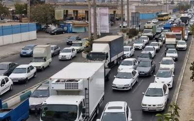 برف ترافیک تهران را سنگین کرد