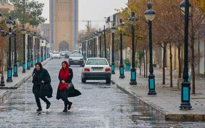 بارندگی و وزش باد در نیمه شمالی کشور