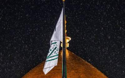 عکس/ حال و هوای بارانی حرم امیرالمومنین