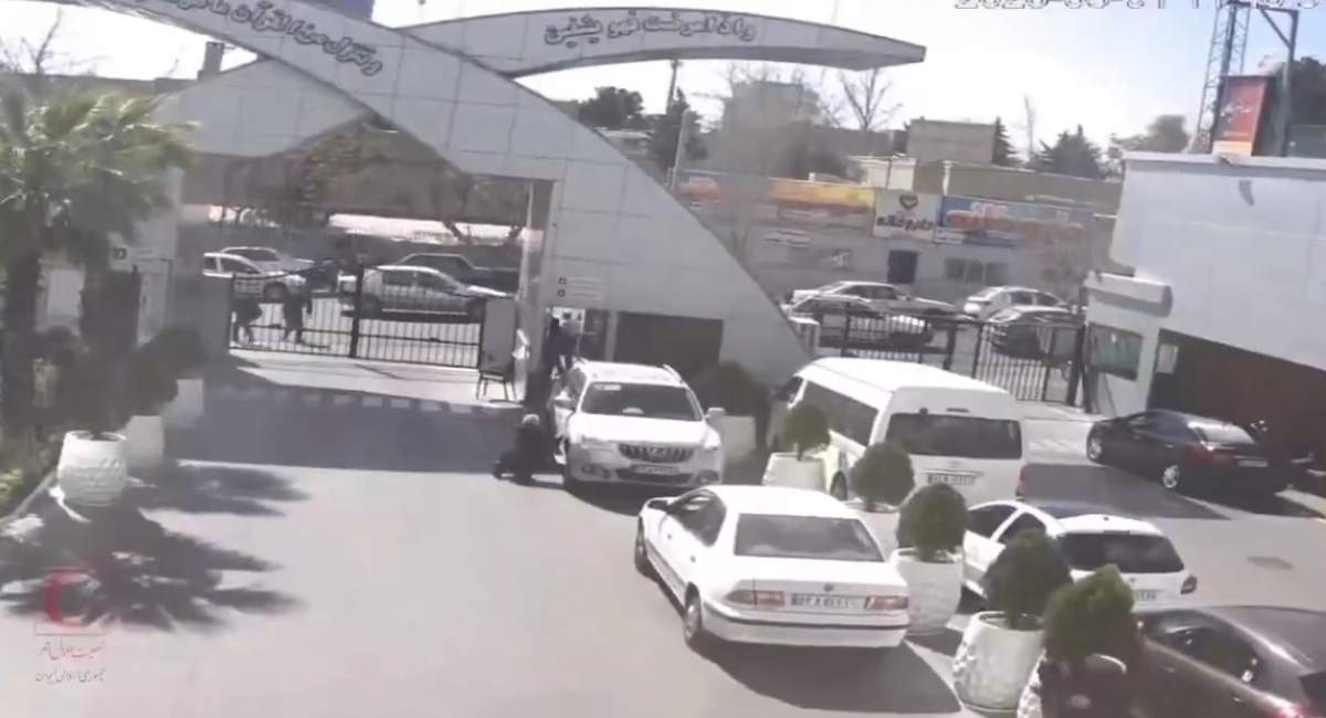 تصاویر دوربین‌های مداربسته از بیمارستان خاتم الانبیا  